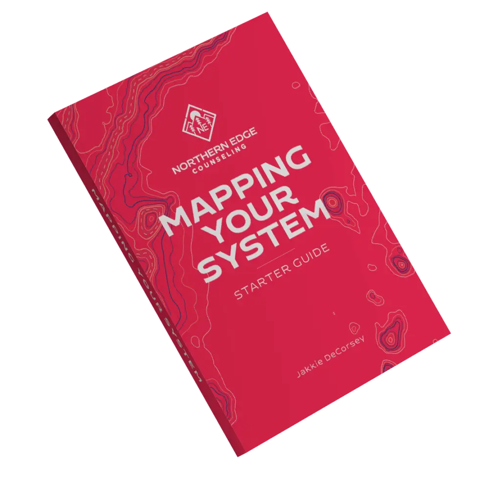 Northern Edge Counseling Mapping Your System guidebook cover by Jakkie DeCorsey