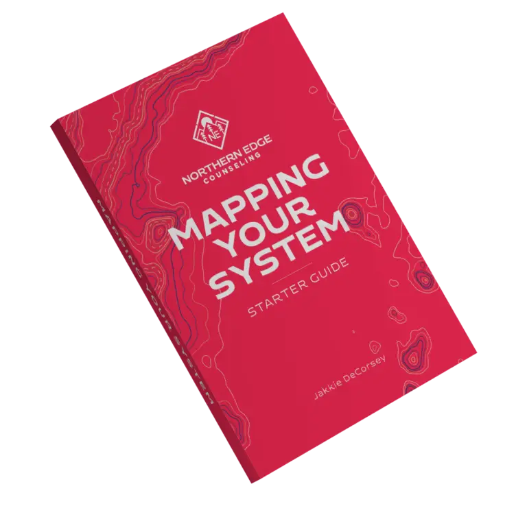 Northern Edge Counseling Mapping Your System guidebook cover by Jakkie DeCorsey